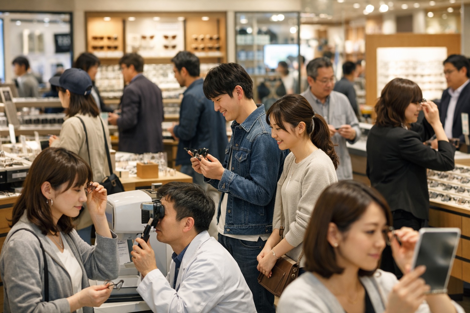 客が多い人気眼鏡店の店内と選び方