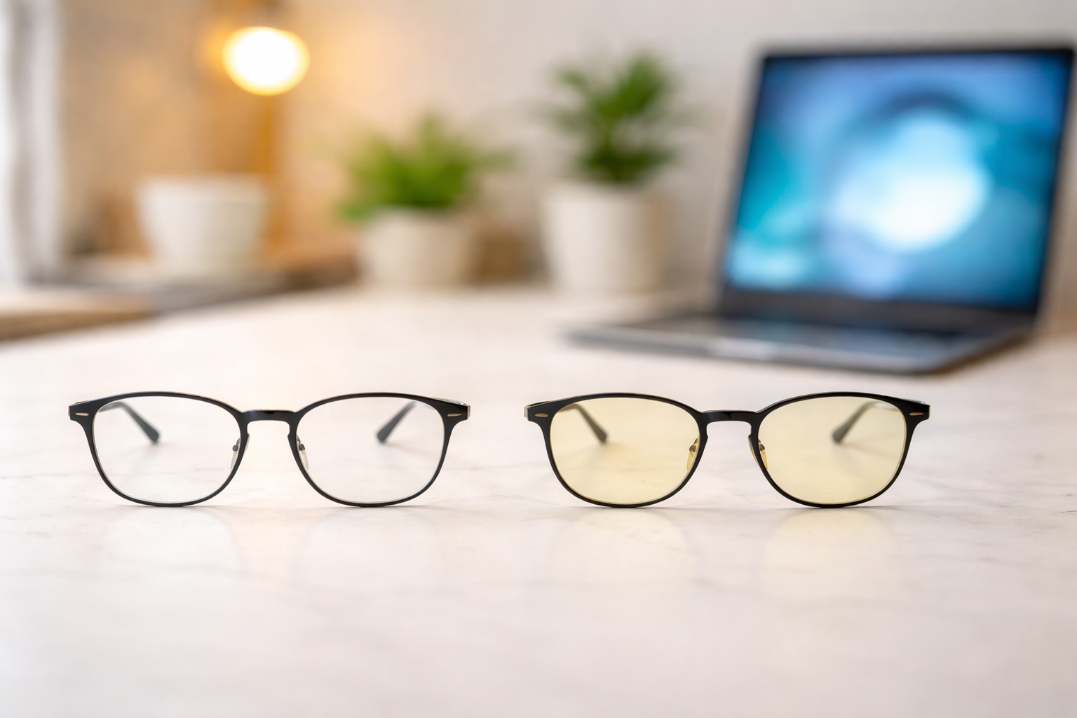 Zoffブルーライトカット33%と50%のメガネのイメージ