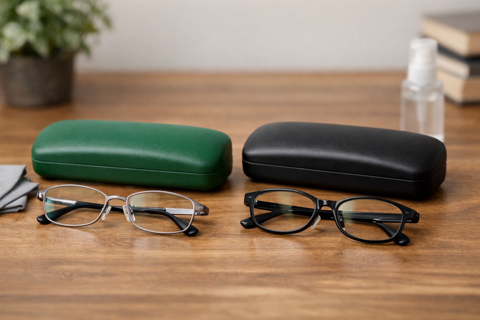 メガネ本舗と眼鏡市場のメガネの比較イメージ