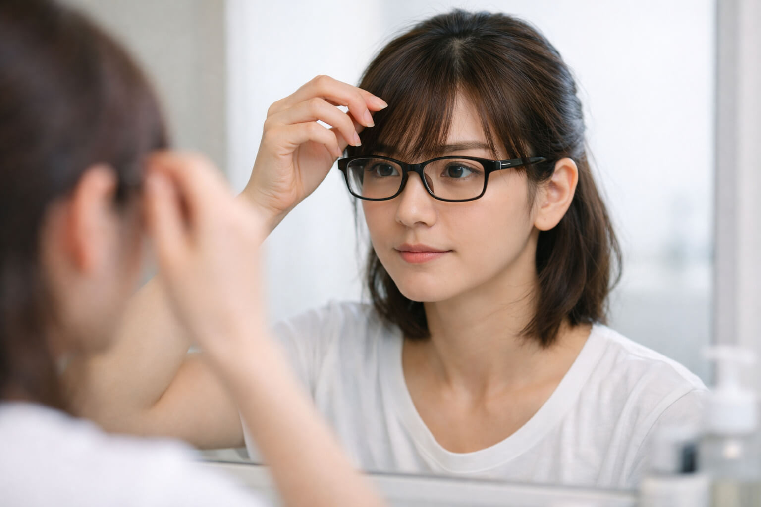 眼鏡と前髪のストレス原因を整理し解決