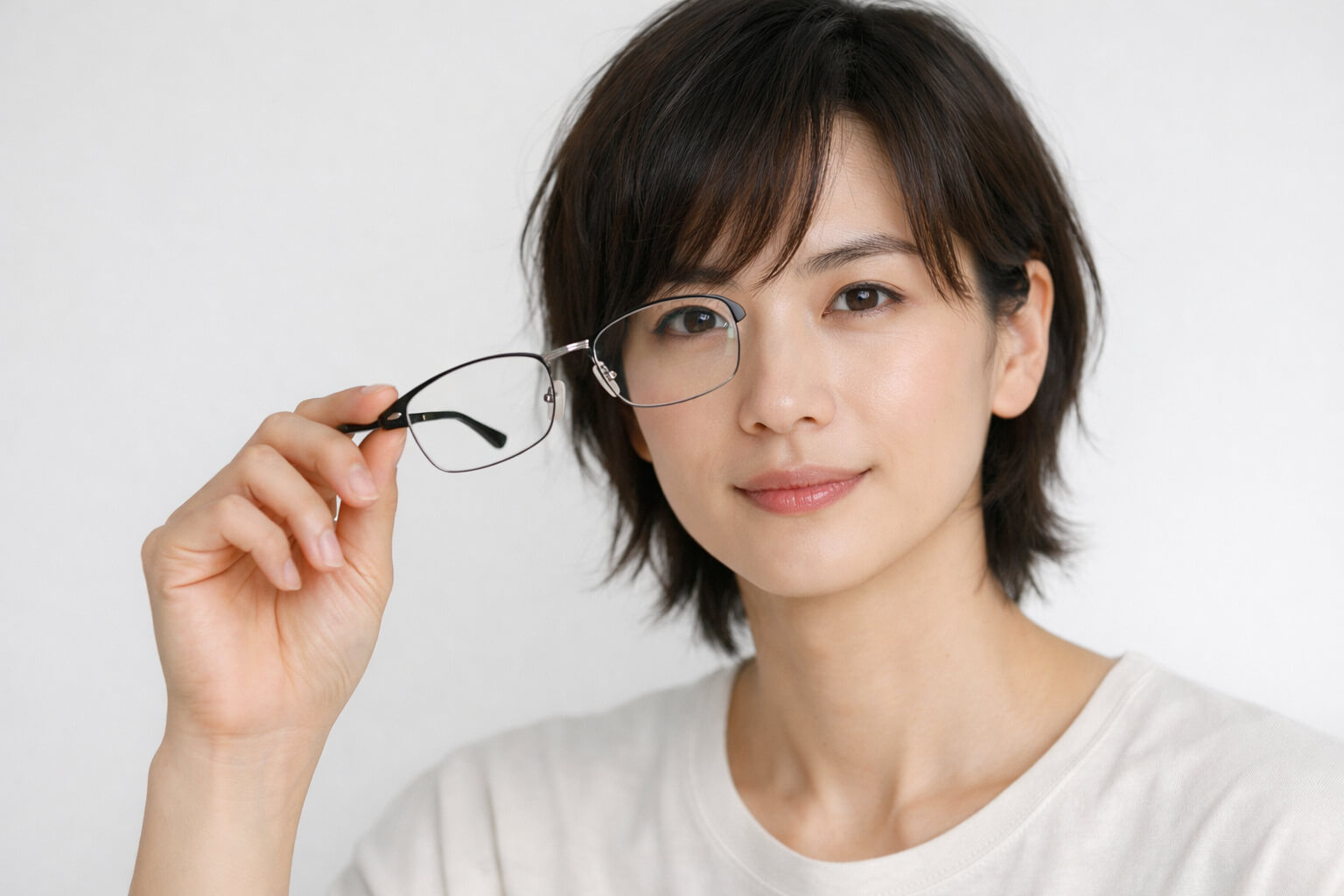 眉毛の見え方メガネのフィットや眉毛をきれいに見せるフレーム選び