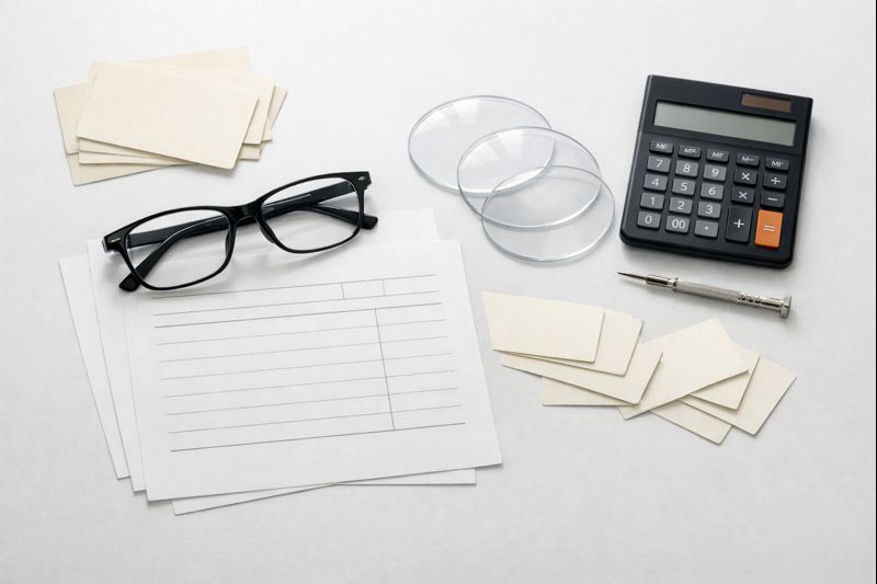 メガネストアーが高いと言われる理由を結論から整理: メガネストアーが高いと言われる理由と総額が上がる要因を整理したイメージ