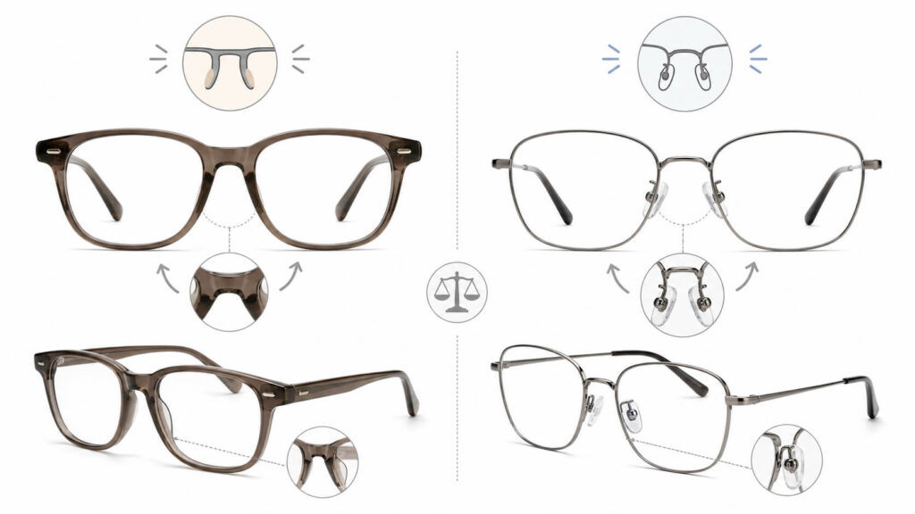 鼻盛りタイプとクリングスタイプの違い