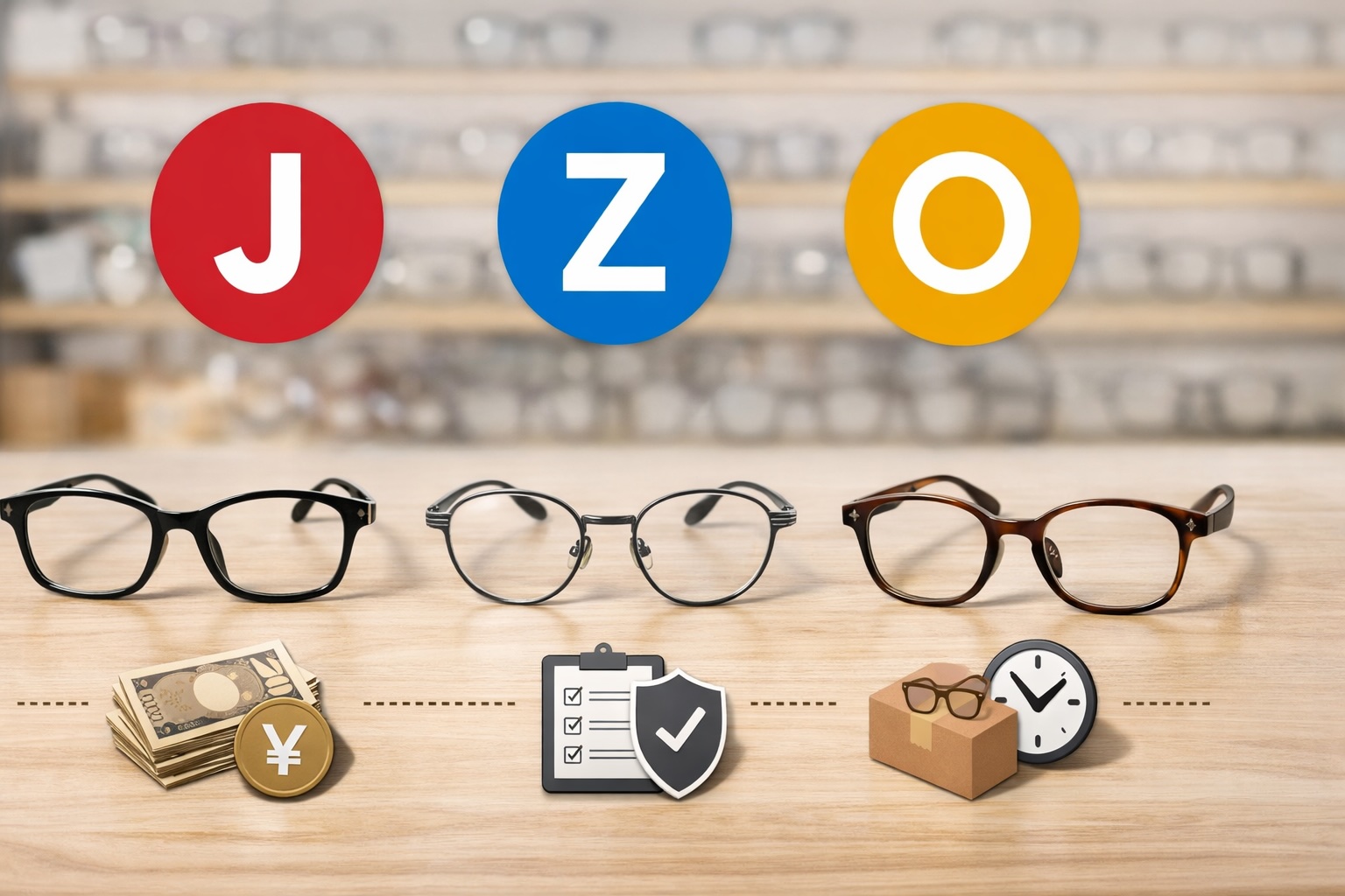 メガネ　jins zoff owndaysを比較する前に知っておきたい結論：3ブランド比較の結論と失敗しない選び方