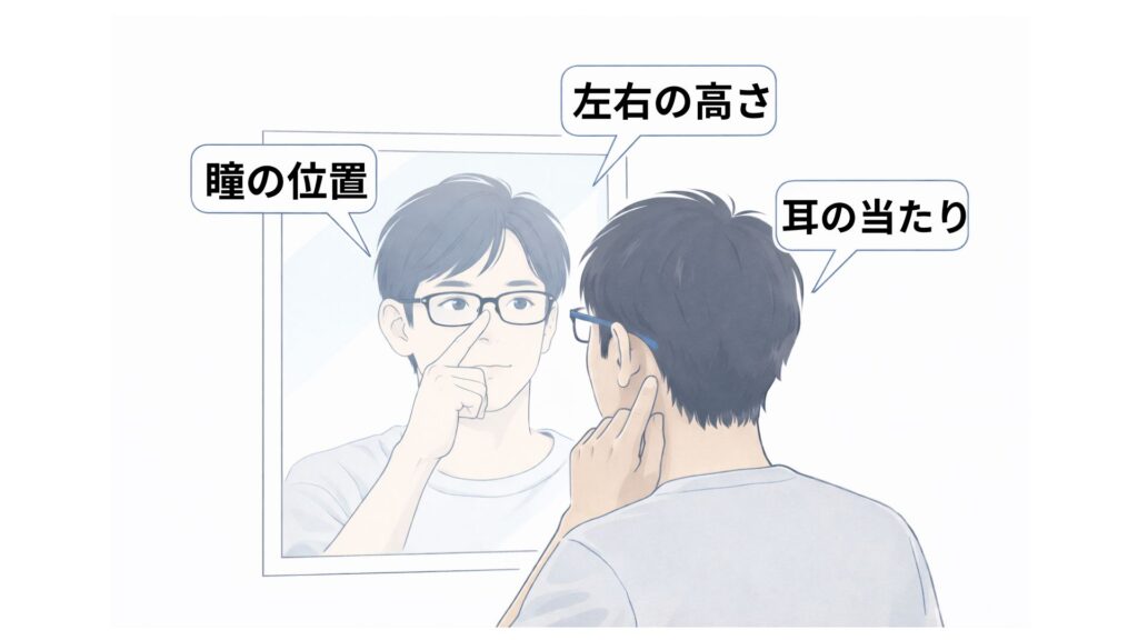 症状別セルフチェックでずり落ちの原因を見分ける