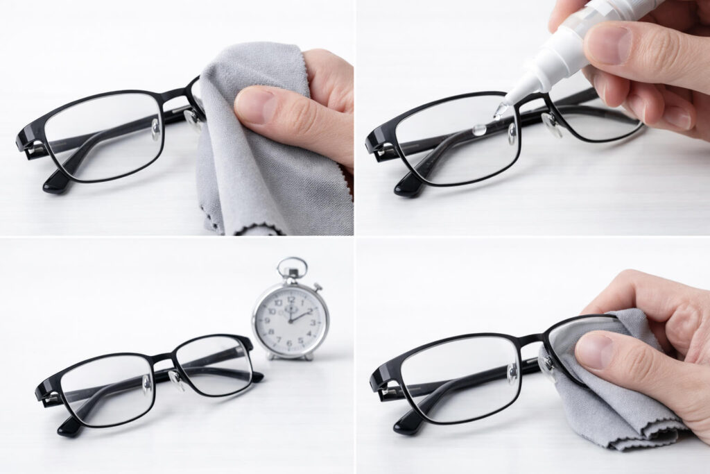 曇り止めの使い方4ステップ（清掃→塗布→乾燥→仕上げ）