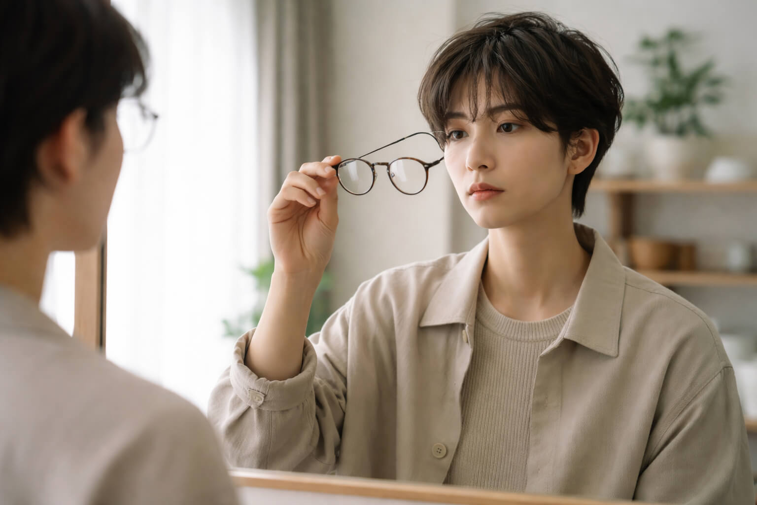 伊達メガネが腹立つと言われる理由を考える人物