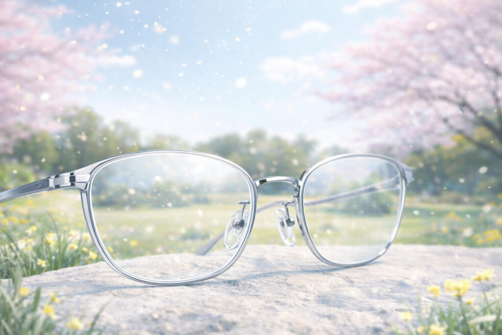 花粉やホコリが舞う季節でもレンズがきれいなイメージ